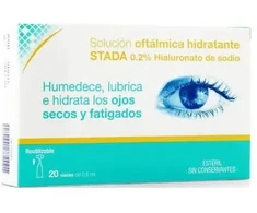 "Care+" drėkinamasis akių tirpalas 20 dozių X 0,5ml