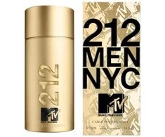 Carolina Herrera 212 Men MTV Eau De Toilette Purškiklis 100ml Limited Edition vyriški kvepalai limituoto leidimo