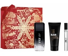 Carolina Herrera 212 Vip Juodas Men Eau De Perfume Purškiklis, 100 ml Set 3 Pieces