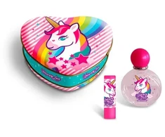 Dantų šepetėlis Cartoon Animacinis filmas Lorenay Unicorn Love Estuche Corazon EDT, 50 ml lūpų dažai