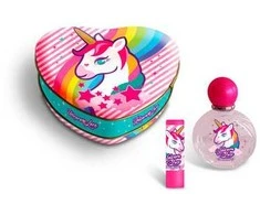 Dantų šepetėlis Animacinis filmas Lorenay Unicorn Love Estuche Corazon EDT, 50 ml lūpų dažai