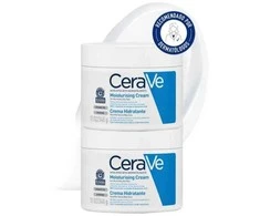 Cerave Moisturizing Kreminis drėkinamasis kūno kremas, 2 x 340 g