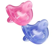 Chicco Physio Soft Pacifier Rožinė kūdikių žindukai 12m+ 2 vnt