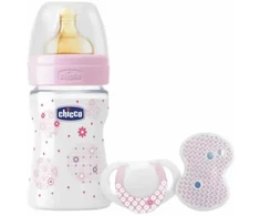 Chicco Regalo Well-Being Silicone "Mum Effect" Rose 0m+ Set 3 Pieces