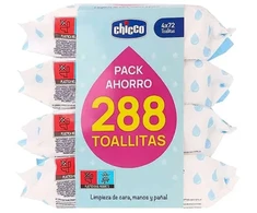 Chicco Wipes 4 X 72 Units