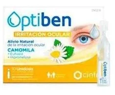 Optiben Cinfa Akių lašai sudirgusioms akims 10 ampulių