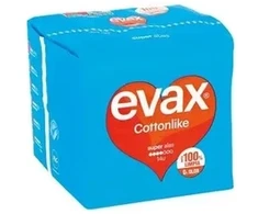 Compresas Evax Cottonlike Super Alas 12u