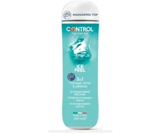 "Control" drėkinamasis masažo gelis "Ice Feel" 200 ml