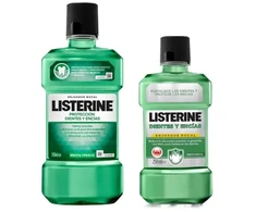 Dantų šepetėlis Listerine dantų ir dantenų skalavimo skystis 500 ml+ 250 ml