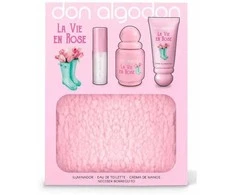 Don Algodon La Vie En Rose Eau De Toilette Purškiklis, 30 ml Set 4 Pieces