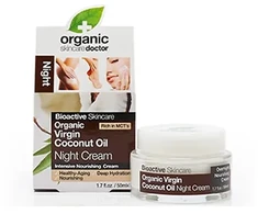 "Dr Organic Virgin Coconut Oil" naktinis kremas 50ml
