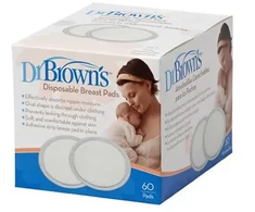 DR.BROWN'S Dr Brown's vienkartiniai krūtų pagalvėlės, 60 vnt