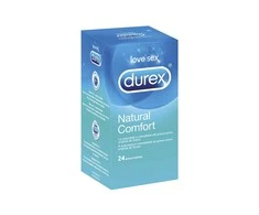 "Durex Natural Plus" natūralios gumos latekso 24 prezervatyvai