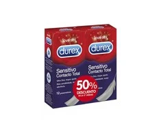 Durex Sensitive Sensitive Contact prezervatyvai 2x12 vienetų