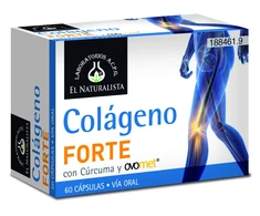 El Natural Colageno Forte Con Curcuma y Ovomet 60 Capsulas