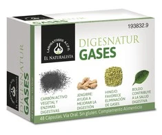 El Natural Digesnatur Gases 650 Mg X 48 kapsulės