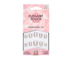 Elegant Touch Elegantiškas prisilietimas Natūralus prancūziškas manikiūras 144 XS klijuojami nagai