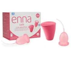 Enna Cycle Menstrual Cup Size S 2 Cups Sterilizer