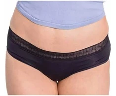 Enna Hipster Menstrual Panty Juodas Abundant Flow T-M Evening menstruacinės kelnaitės