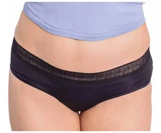 Enna Hipster Menstrual Panty Juodas Abundant Flow T-M Evening menstruacinės kelnaitės