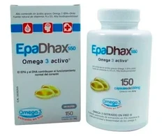 Epadhax Omega 3 Active 550mg 150 kapsulių
