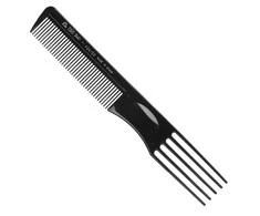 Eurostil Ahuecador Negro Negro Peine 5 Puas 1un