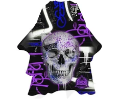 Eurostil Violetinė Skull Capa Con Cuello De Neopreno 1un