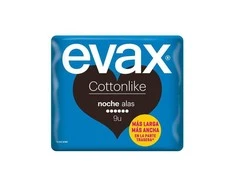 "Evax Cottonlike Night With Wings" higieniniai įklotai 9 vnt