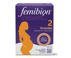 Femibion 2 maisto papildas būsimoms mamytėms 28 tabletės ir 28 kapsulės