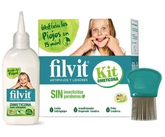 "Filvit Dimeticona" losjonas nuo utėlių 125 ml, 3 dalių rinkinys