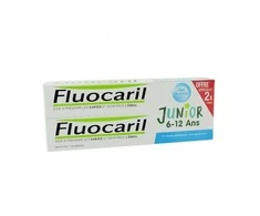 Fluocaril® Junior 6-12 metų vaikams Bubble gum skonio dantų pasta 2x 75ml