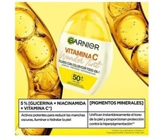 Garnier Vitamina C Wonder Tint Fluido Con Color Spf50 Medio, 40 ml
