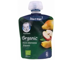 "Gerber" tyrelė ekologiškos kriaušės obuoliai bananai 4X