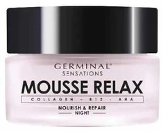 Germinal Sensations Mousse Relax Night naktinis veido kremas, 50 ml