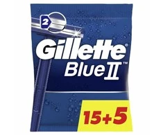 Gillette Mėlyna II skutimosi peiliukai 15+5 vnt
