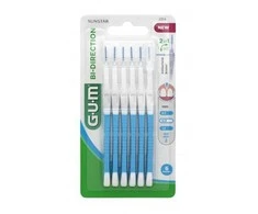 GUM Dviejų krypčių dantenų šepetėlis 0,9 mm