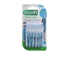 Gum® tarpdančių šepetėlis 1314 Trip 08mm 6vnt