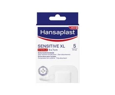 Pleistrai "Hansaplast Sensitive XL" 6x7 5U