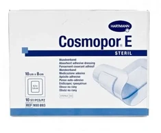 Hartmann Cosmopor E Steril absorbuojantis lipnus tvarstis 10X8cm 10 vienetų