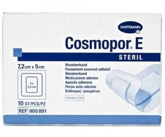 Hartmann Cosmopor E Steril absorbuojantis lipnus tvarstis 7,2X5cm 10 vnt