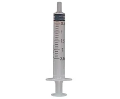 ICO Sterilus švirkštas Storas antgalis 2,5ml