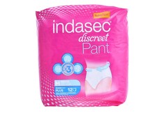 Indasec kelnaitės Plus vidutinio dydžio 12 vnt