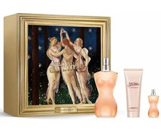 Jean Paul Gaultier Classique EDT rinkinys moterims (EDT, 100 ml + EDT, 6 ml + kūno losjonas, 75 ml)