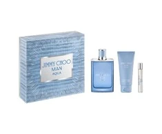 "Jimmy Choo Man Aqua" tualetinis vanduo Vyrams 100 ml, 3 dalių rinkinys