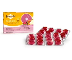 Juanola Propolis Hedera ir medus 24 kramtomosios tabletės