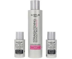 Kativa Keratin Minkštinantis ir glotninantis Smoothing Without Ironing Xtrem Care 30 Days 30 dienų rinkinys 3 vnt