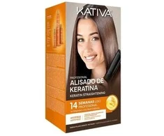 Kativa Profesional Alisado Brasileño Keratina Estuche 4 Piezas