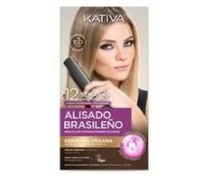 Kativa Profesional Alisado Brasileno Pro Skirtas šviesiems plaukams Estuche 6 Piezas