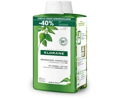 Klorane DUPLO Nettle Šampūnas 2x, 400 ml
