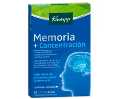 Kneipp Atminties koncentracija 30 kapsulių